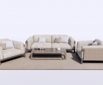 New Chinese Style Sofa Combination-ID:174628971