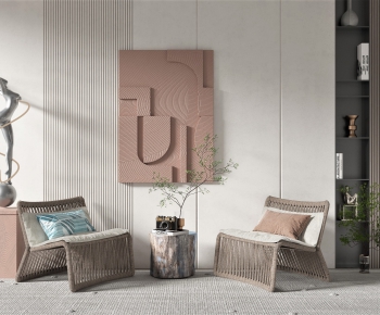 Wabi-sabi Style Lounge Chair-ID:981322058