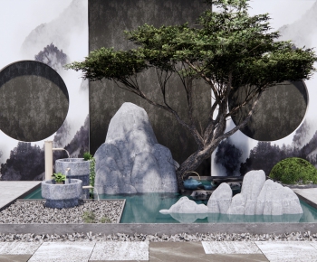 New Chinese Style Garden-ID:593349961