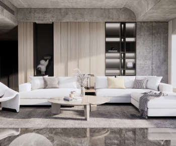 Modern A Living Room-ID:616668946