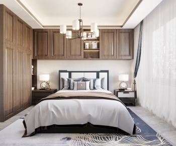 New Chinese Style Bedroom-ID:623678927