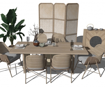 New Chinese Style Dining Table And Chairs-ID:781692037