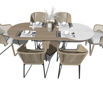 Nordic Style Dining Table And Chairs-ID:470436103