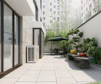Modern Courtyard/landscape-ID:121566061