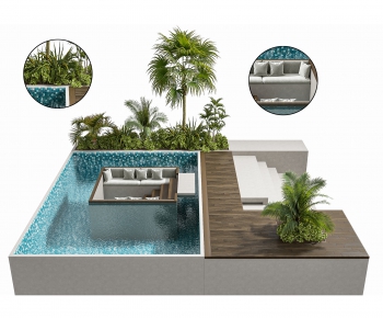 Modern Swimming Pool-ID:619425067