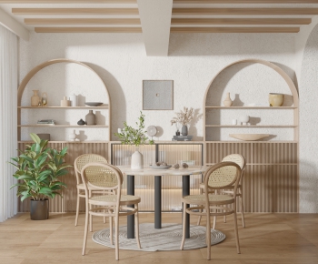 Nordic Style Wabi-sabi Style Dining Room-ID:474911936