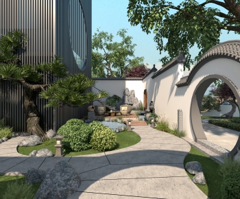 New Chinese Style Courtyard/landscape-ID:958952906