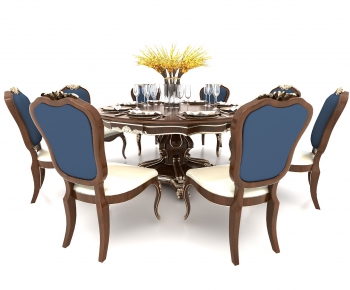 European Style Dining Table And Chairs-ID:871207004