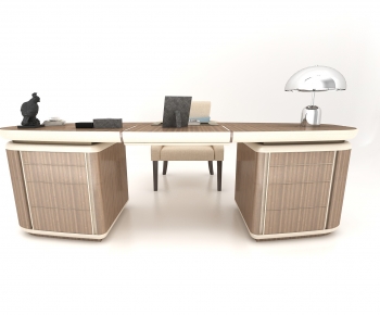 Modern Computer Desk And Chair-ID:857217073