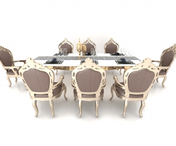 European Style Dining Table And Chairs-ID:464889053