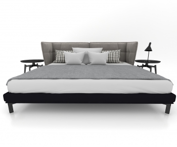 Modern Double Bed-ID:817531116