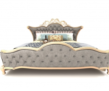 European Style Double Bed-ID:637002948