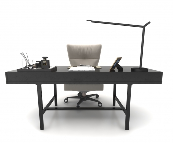 Modern Computer Desk And Chair-ID:224809897