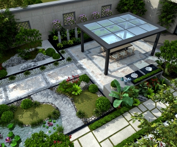 New Chinese Style Courtyard/landscape-ID:335248959