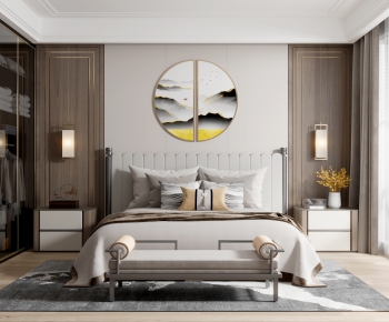 New Chinese Style Bedroom-ID:723033913