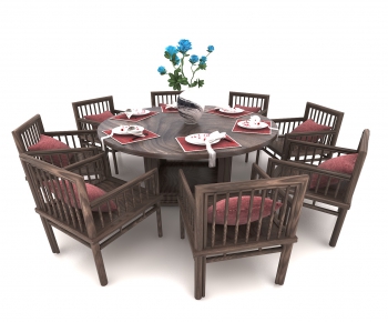 New Chinese Style Dining Table And Chairs-ID:232465986