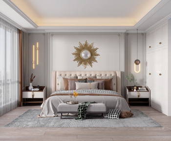 Simple European Style Bedroom-ID:509707936
