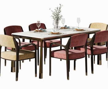 New Chinese Style Dining Table And Chairs-ID:705967906