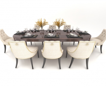 European Style Dining Table And Chairs-ID:481529953