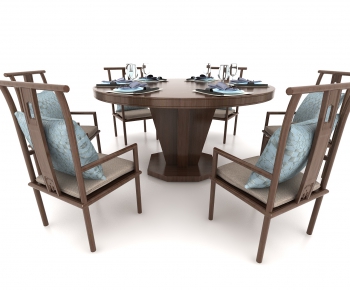 New Chinese Style Dining Table And Chairs-ID:324990991