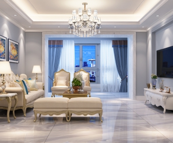 European Style A Living Room-ID:746164088