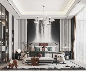 New Chinese Style Bedroom-ID:931479938