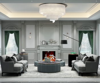 European Style A Living Room-ID:426644091