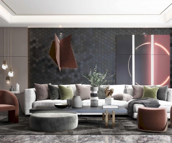 Modern A Living Room-ID:391568906