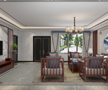 Chinese Style A Living Room-ID:185368067