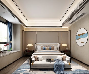 New Chinese Style Bedroom-ID:953206062