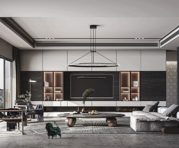 Modern A Living Room-ID:399708993