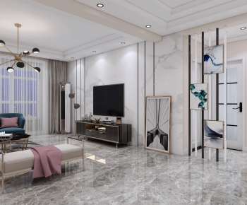 Modern A Living Room-ID:721410047