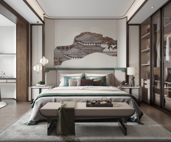 New Chinese Style Bedroom-ID:536101104