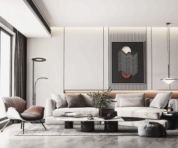 Modern A Living Room-ID:347848897