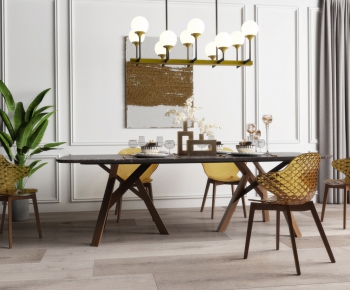 Modern Dining Table And Chairs-ID:367106919