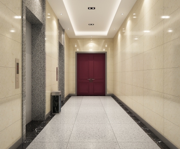 Modern Office Elevator Hall-ID:430615902