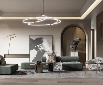 Modern A Living Room-ID:271837951