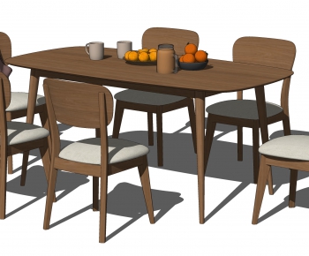 Nordic Style Dining Table And Chairs-ID:608184102