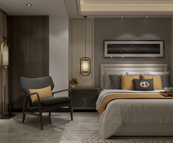 New Chinese Style Bedroom-ID:269589411