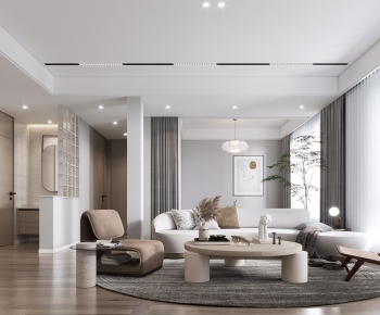 Modern A Living Room-ID:604809056