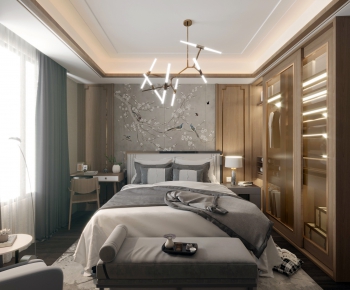 New Chinese Style Bedroom-ID:347198012