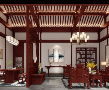 Chinese Style A Living Room-ID:857753047