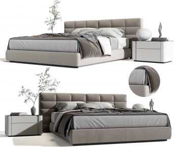 Modern Double Bed-ID:172454124