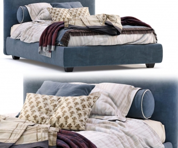 Modern Double Bed-ID:725521093