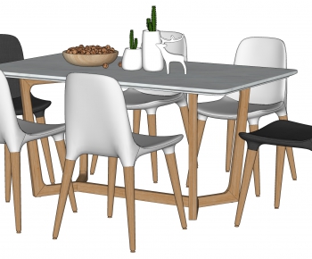 Nordic Style Dining Table And Chairs-ID:927474985