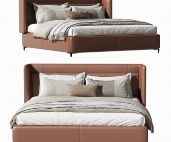 Modern Double Bed-ID:314188004