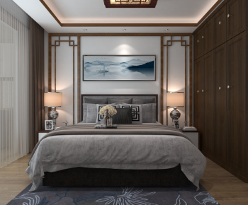 New Chinese Style Bedroom-ID:773943908