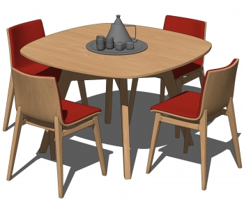 北欧木质餐桌椅-ID:567936907