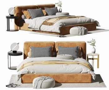 Modern Double Bed-ID:654272089