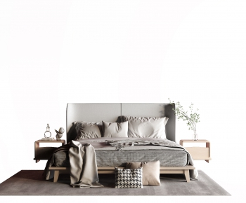 Nordic Style Double Bed-ID:782988072